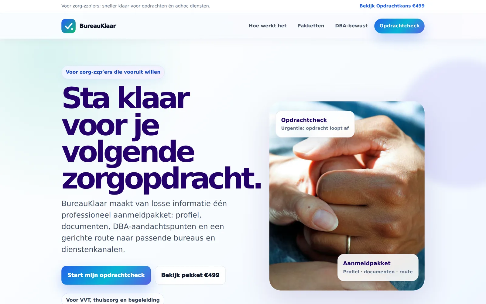 Website van BureauKlaar